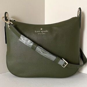 New Kate Spade Rosie Large Crossbody Pebbled Leather Enchanted Green